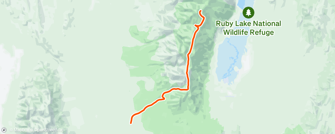 Map of the activity, Morning Hike