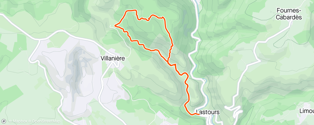 Map of the activity, Randonnée escalade le matin😅