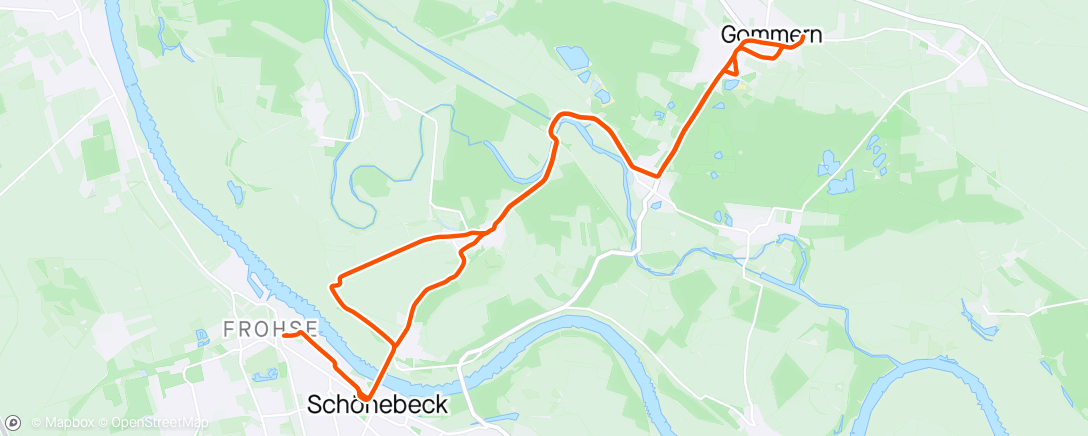 Map of the activity, E-Mountainbike-Fahrt in der Nacht