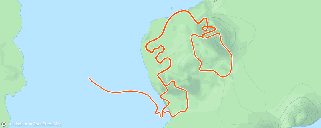Карта физической активности (Zwift - Recovery ride)