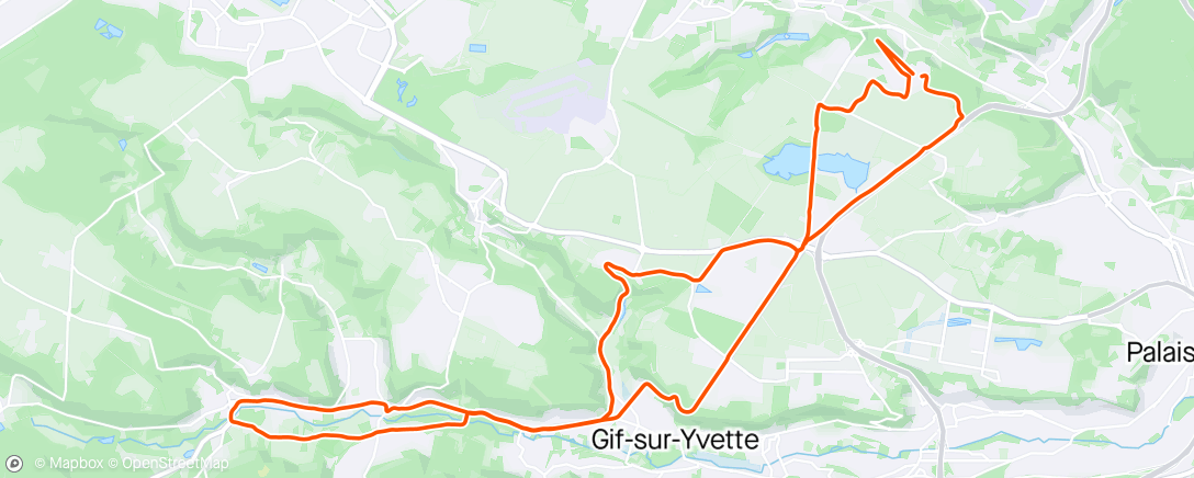 Map of the activity, [Route] A/R Chevreuse 🌞🌬️