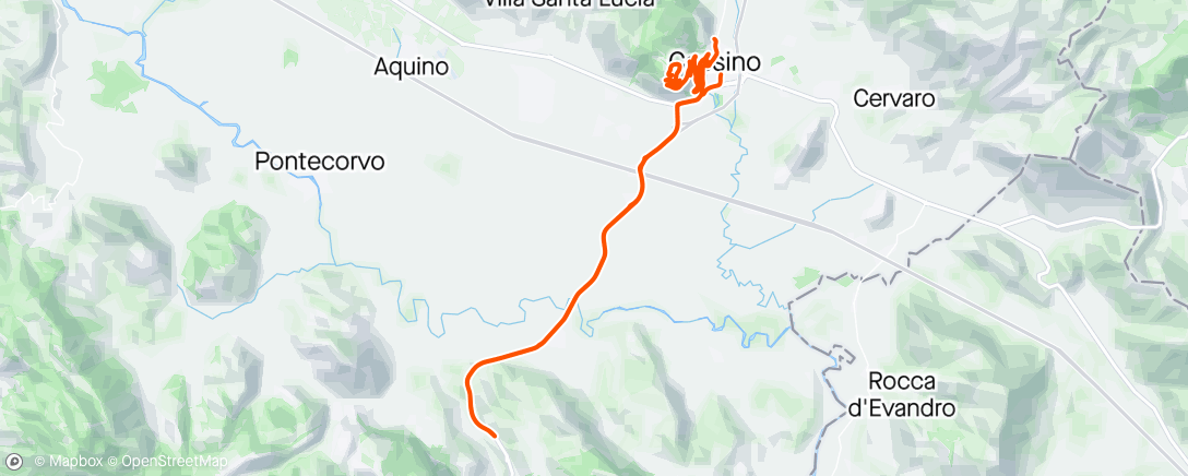 アクティビティ「Giro mattutino」の地図