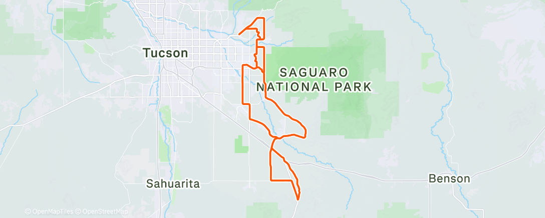 Mappa dell'attività Morning Ride