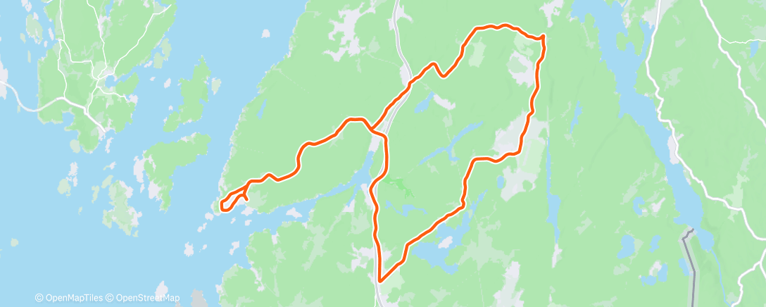 Map of the activity, Radfahren