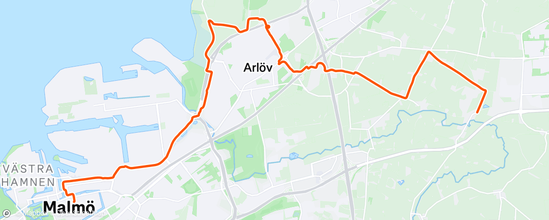 Map of the activity, Afternoon Ride