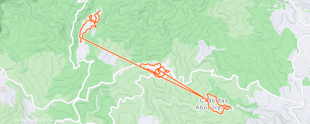Map of the activity, Morning Run