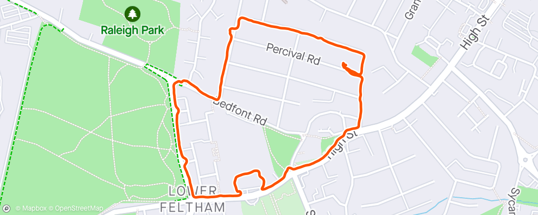 Map of the activity, Short ish school walk 🚶‍♀️