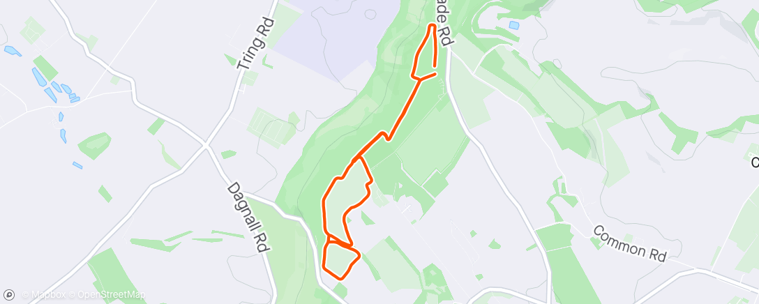 Map of the activity, Dunstable Downs Parkrun