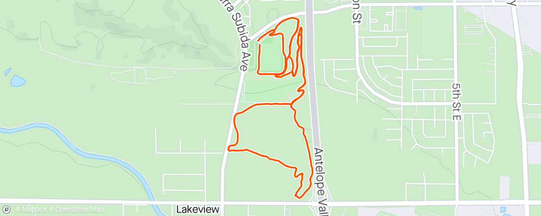Map of the activity, Monday Park Run 🏃‍♂️