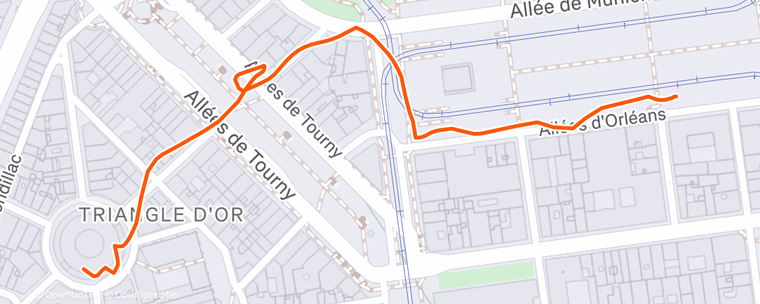 Map of the activity, Marche de nuit