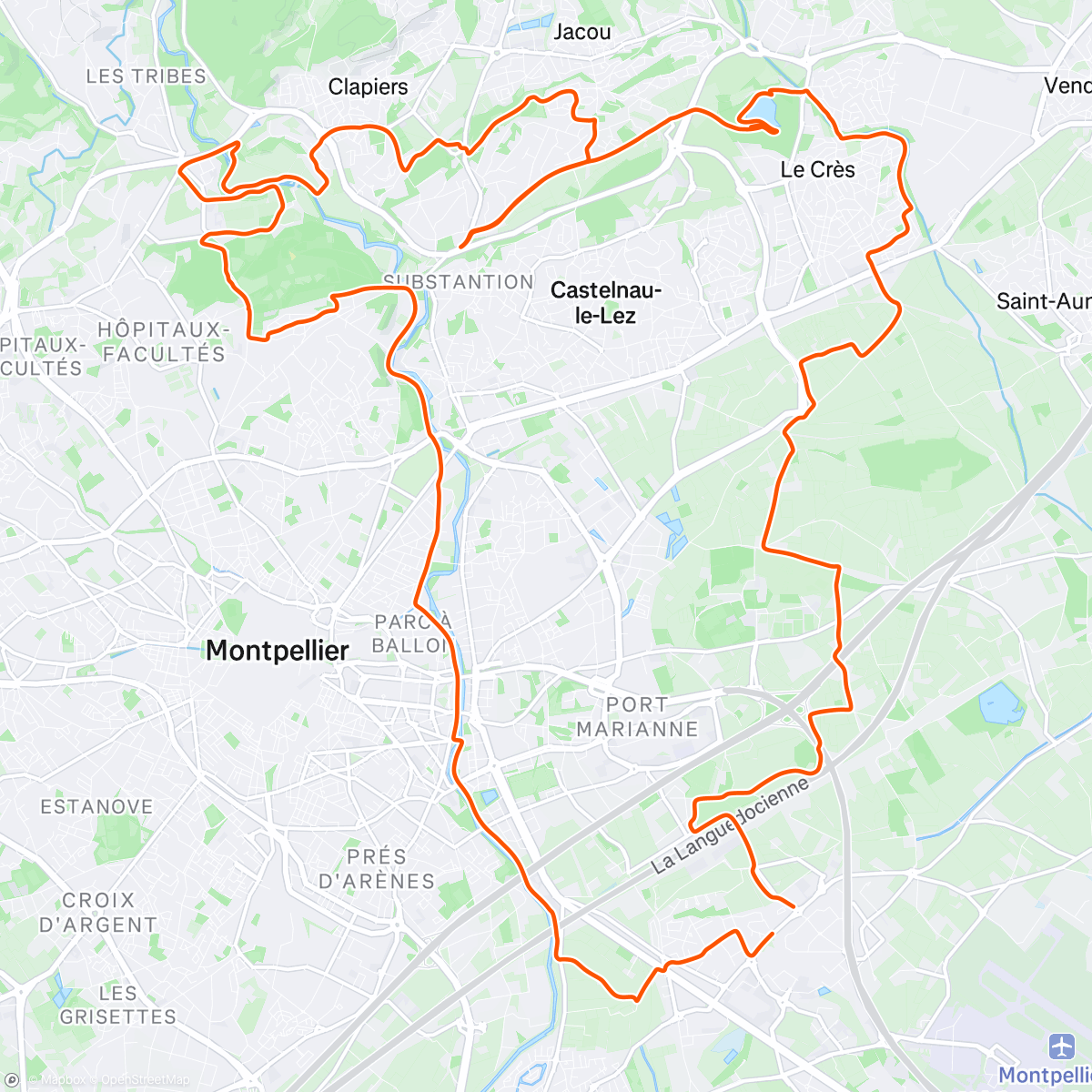 Map of the activity, Sortie ADV x Massacan…