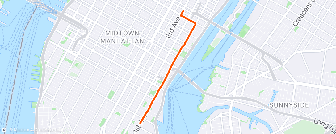 Map of the activity, Lunch Commute