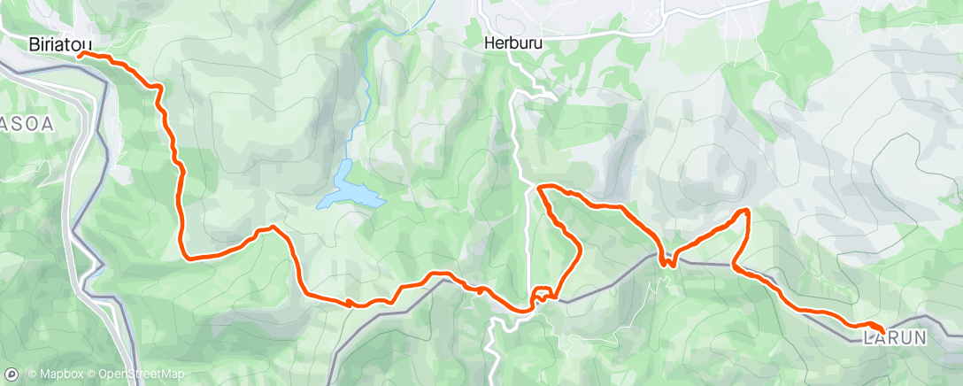 Map of the activity, Trail BSP du jeudi matin