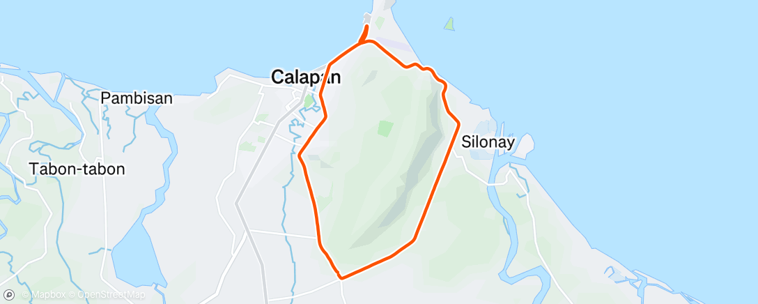 Map of the activity, Morning Run