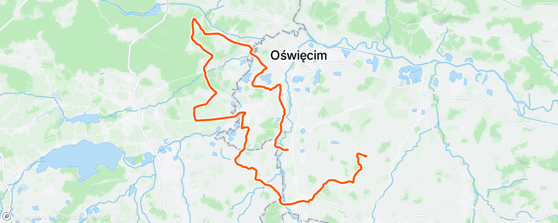 Map of the activity, Lunch Ride