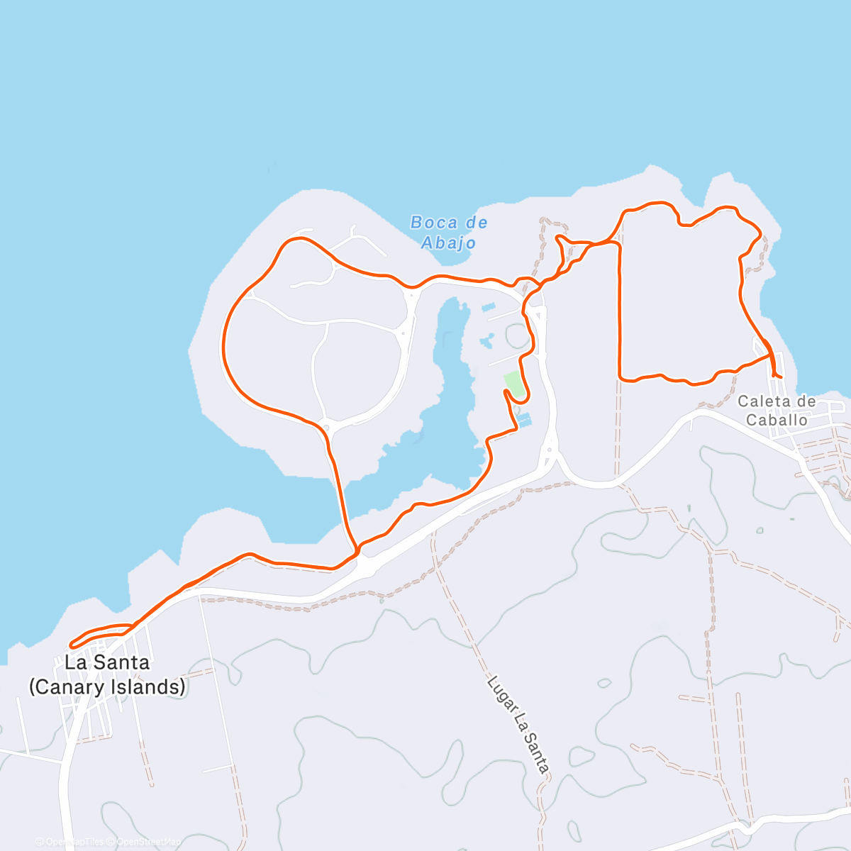 Map of the activity, Back to Lanza