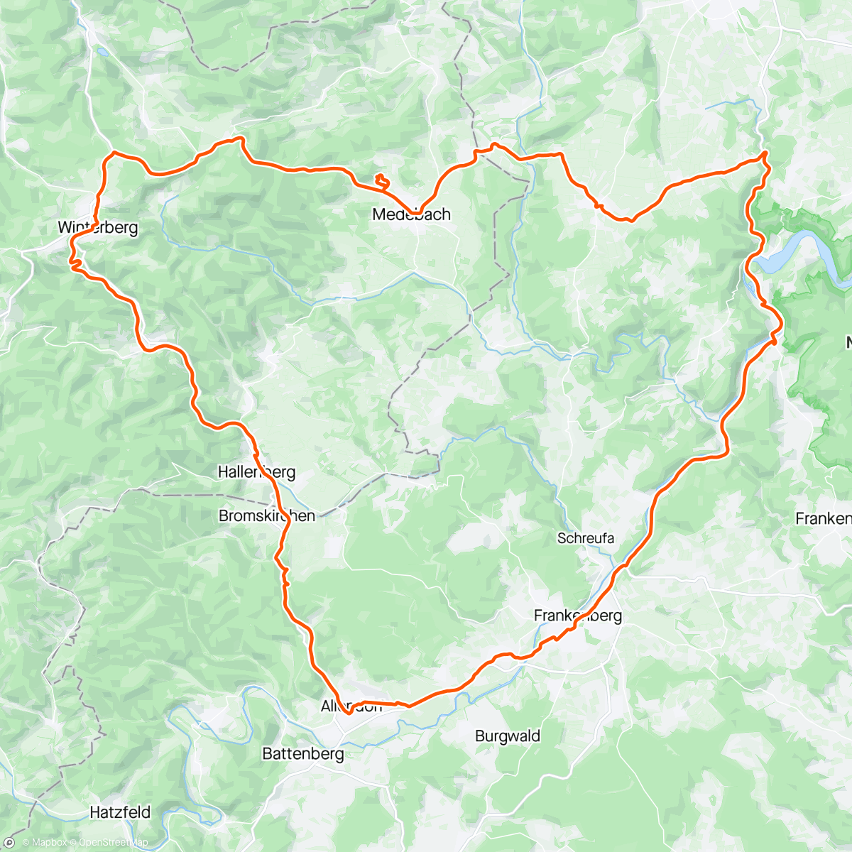 「Rondje Winterberg (part 2)」活動的地圖