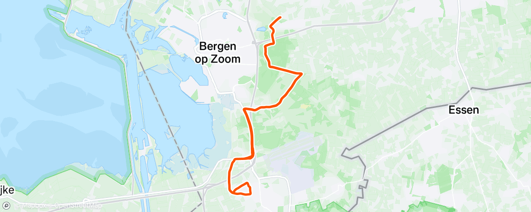 Map of the activity, Morning Ride