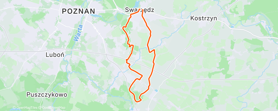 Map of the activity, Morning Gravel Ride