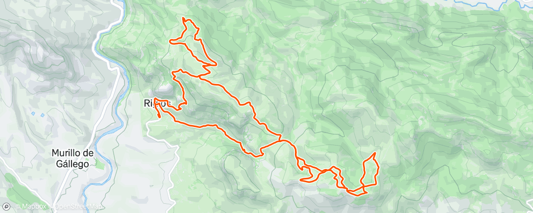 Map of the activity, Entrenos oficiales RMER