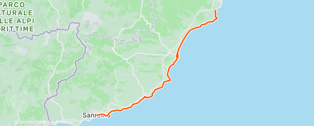 Map of the activity, Rando Befana
Spotorno_Sanremo_Spotorno