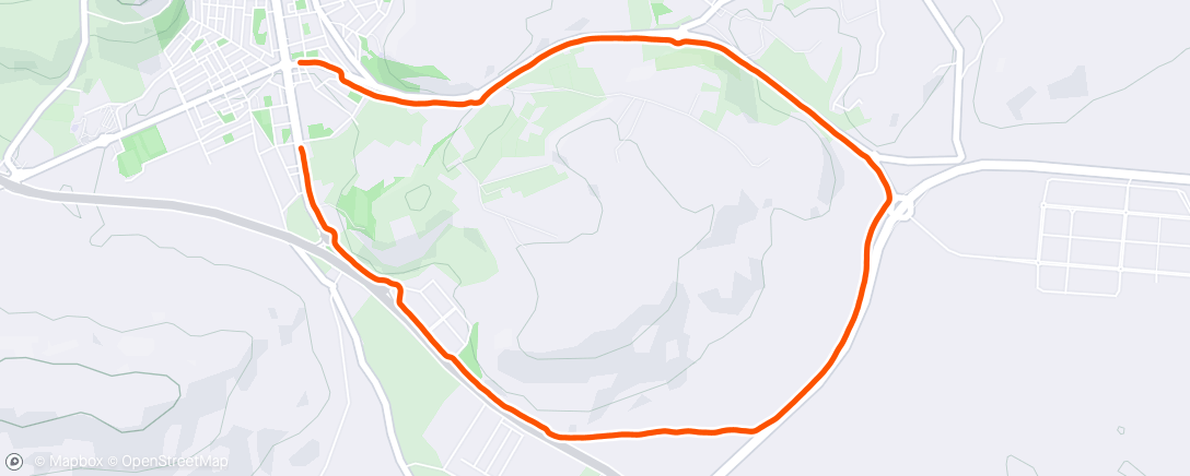 Map of the activity, Carril Bici