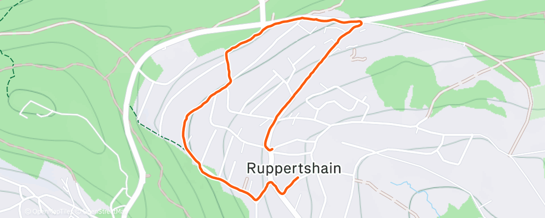 Map of the activity, Abendspaziergang durch Ruppertshain