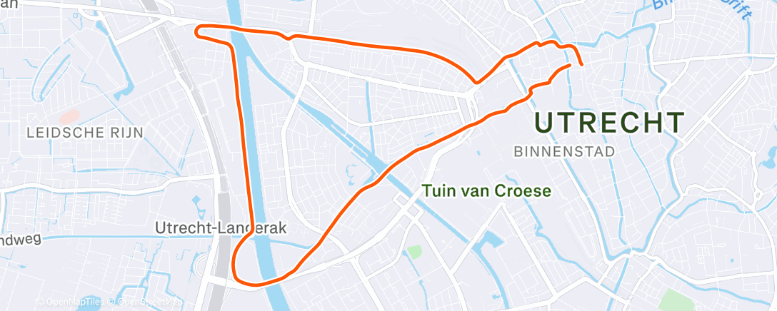 Map of the activity, Morning Run