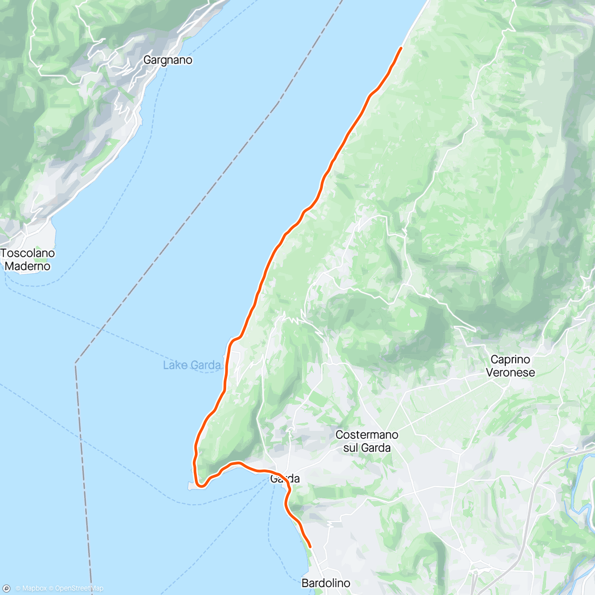 Map of the activity, BKOOL - Garda - Malcesine