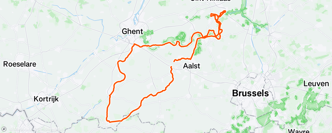 Map of the activity, Morning Ride