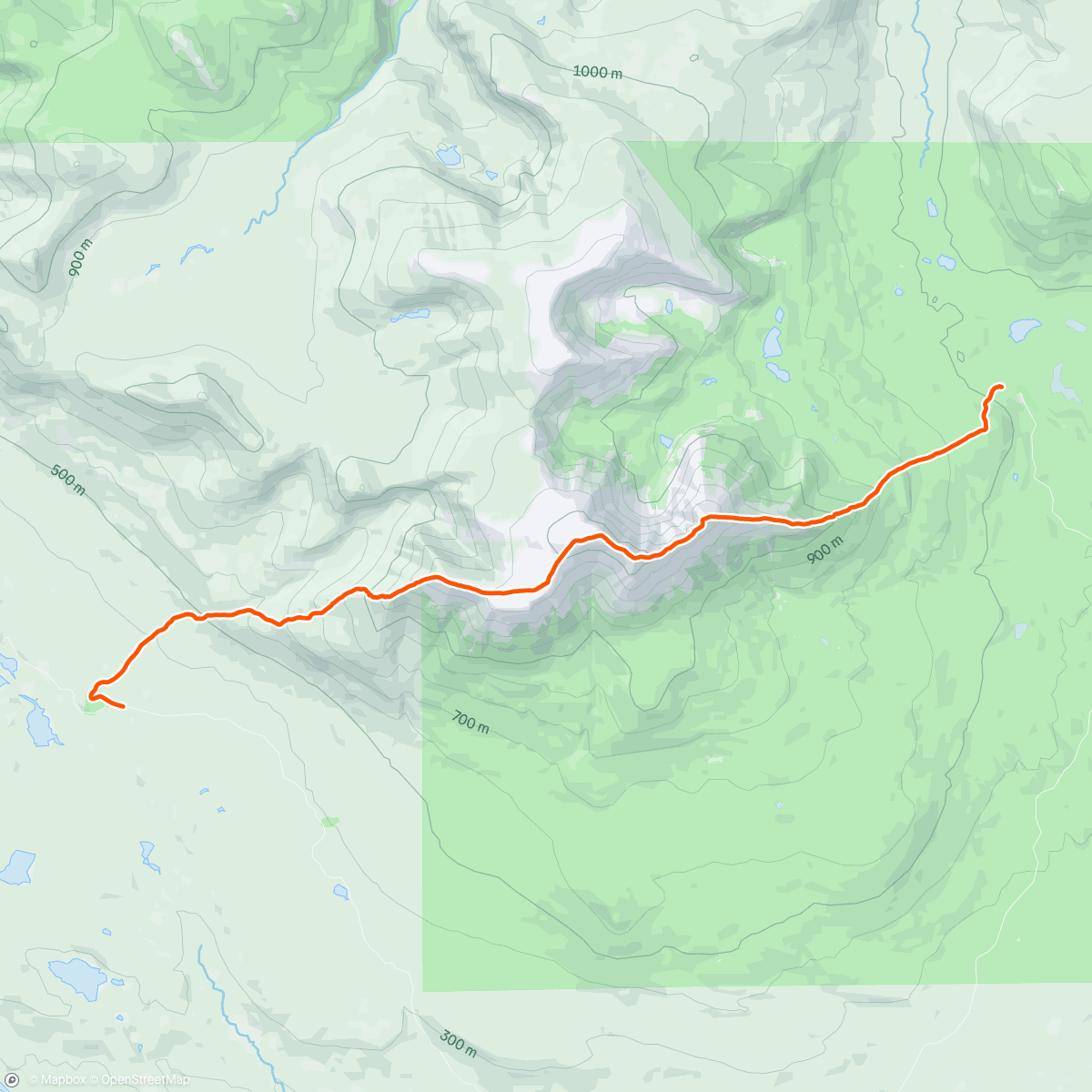 Map of the activity, Mt. Katahdin and Knife Edge