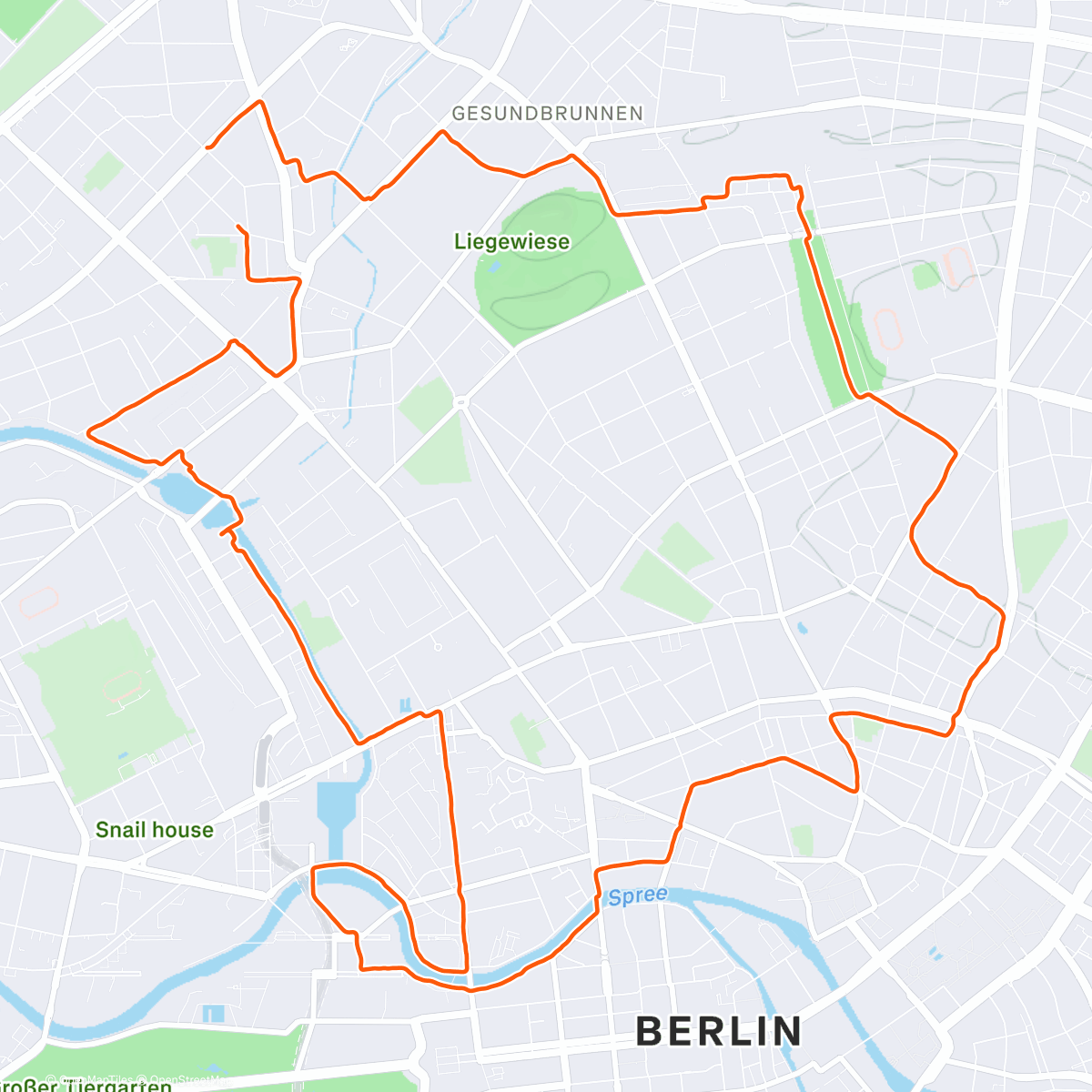 Map of the activity, The rain couldn’t stop me 😇