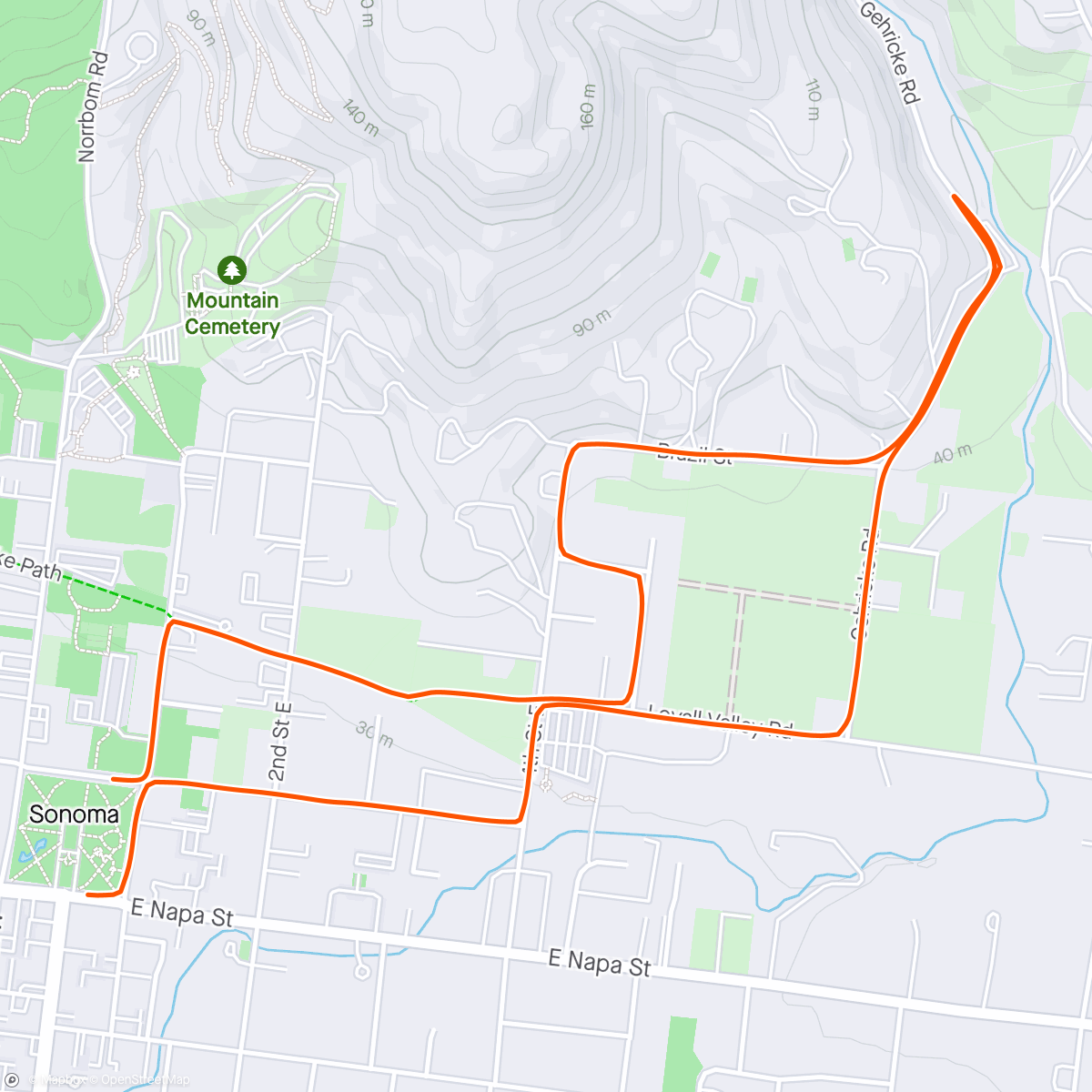 Map of the activity, Rosé 5K