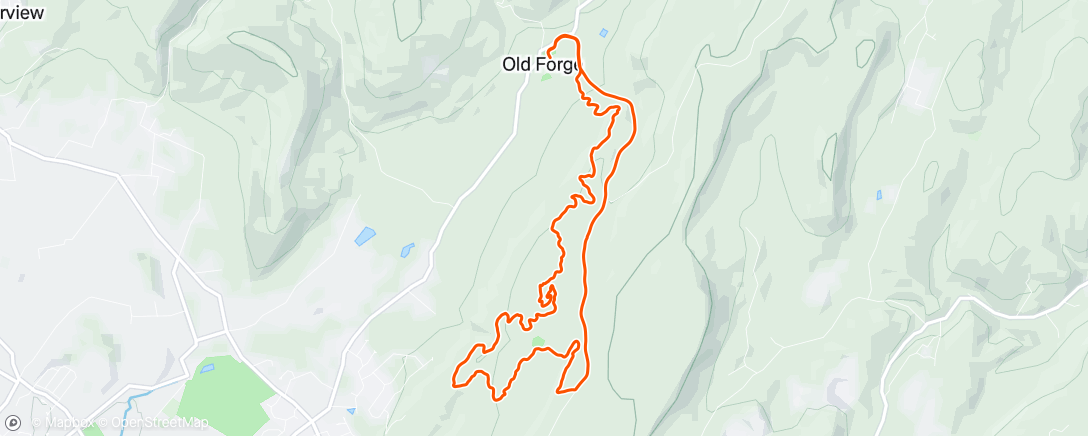 Map of the activity, Evening Ride