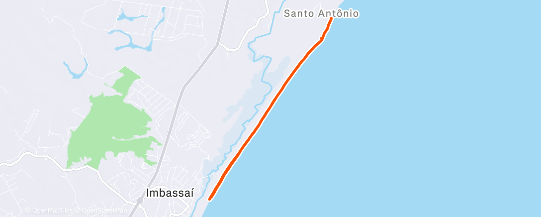 Map of the activity, Trail le matin