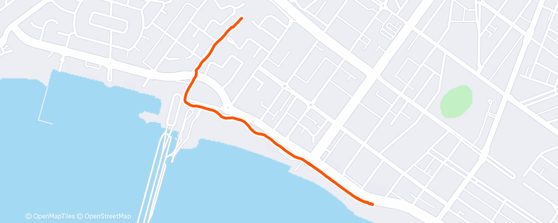 Map of the activity, Morning Run