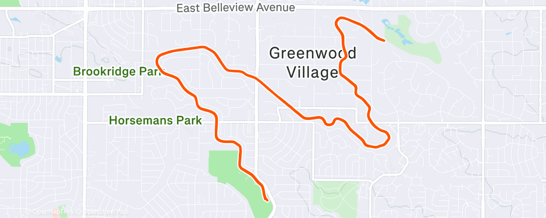 Map of the activity, Cruiser with Darian and Brandon