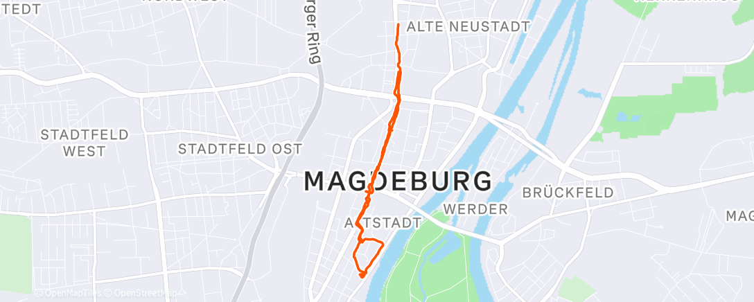 Map of the activity, Spaziergang am Nachmittag