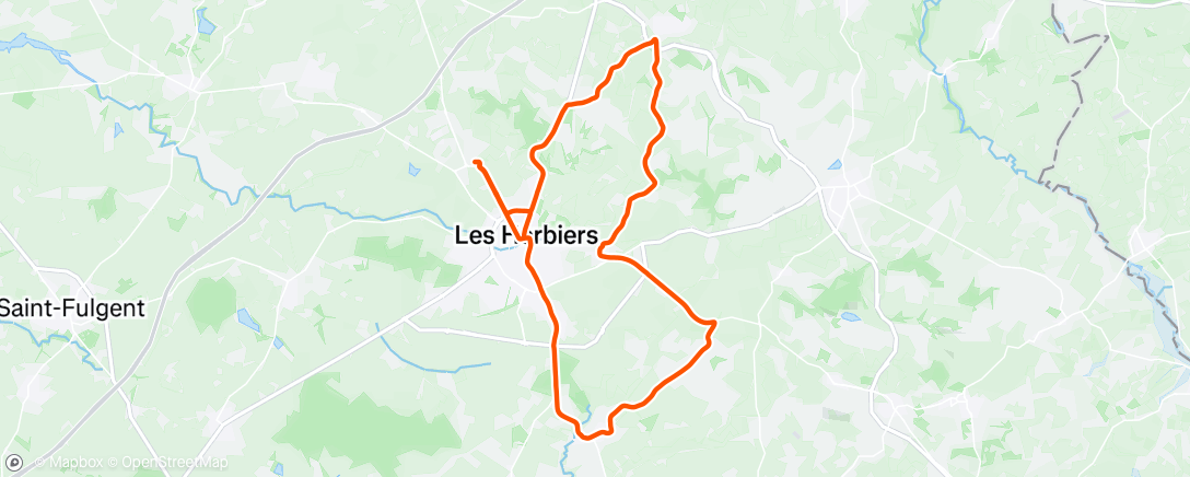 Map of the activity, Sortie vélo dans l'après-midi
