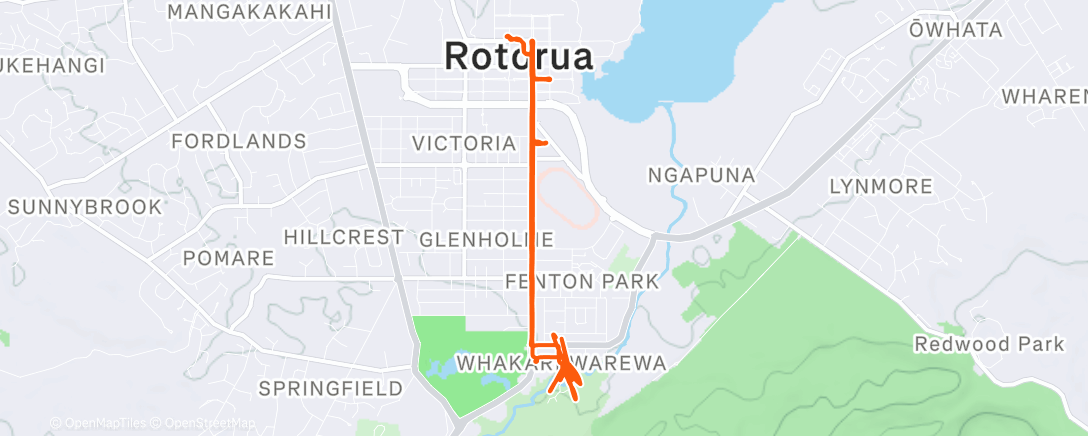 Map of the activity, Afternoon Mountain Bike Ride