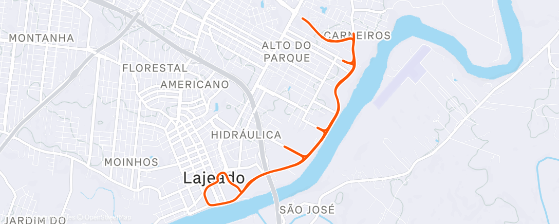 Карта физической активности (Corrida matinal)