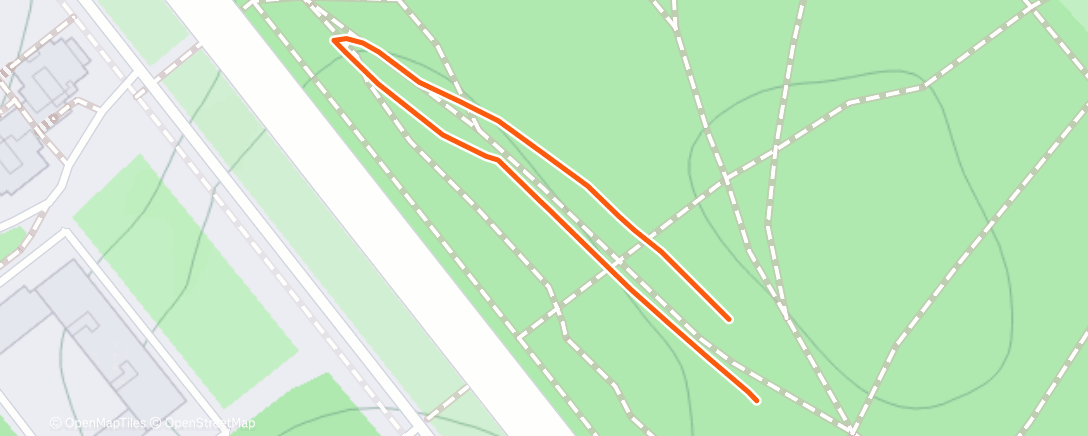 Map of the activity, Lunch Run