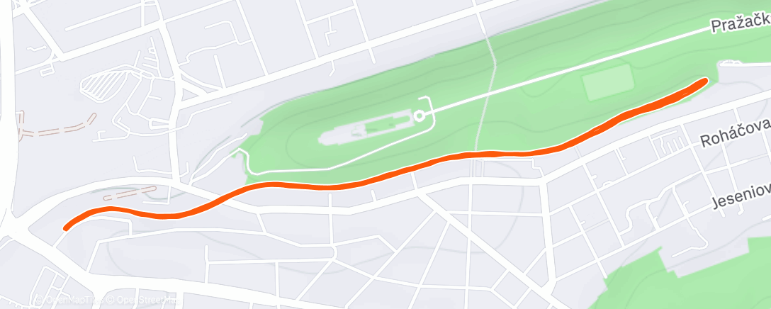 Map of the activity, Base Run