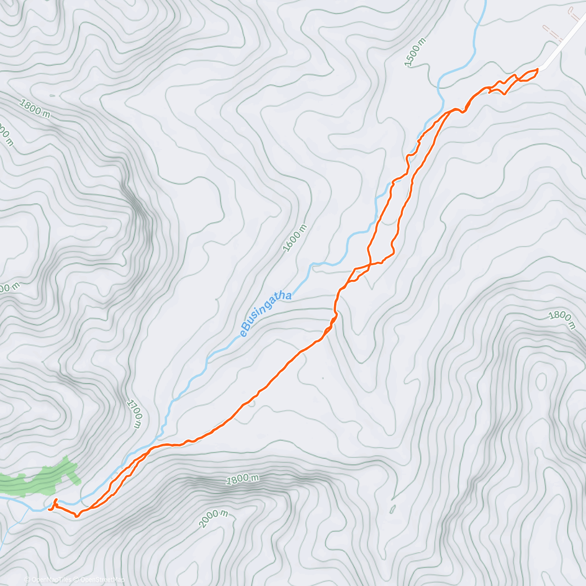Map of the activity, Busingatha