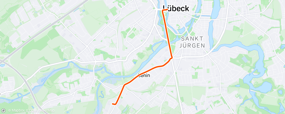 Map of the activity, Afternoon Ride