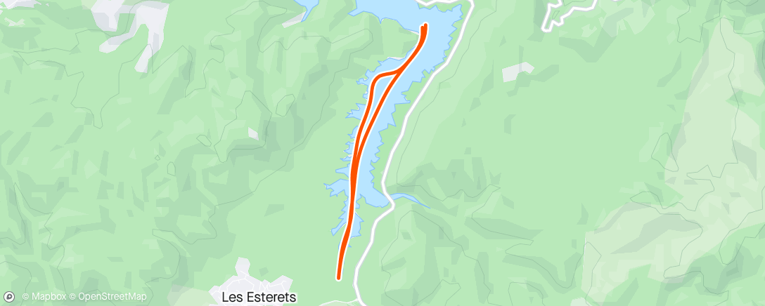 Map of the activity, Paddle au lac