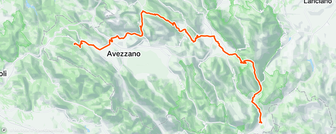 Map of the activity, Lunch Ride