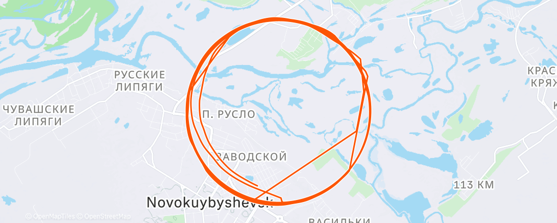 Kaart van de activiteit “Lunch Run”