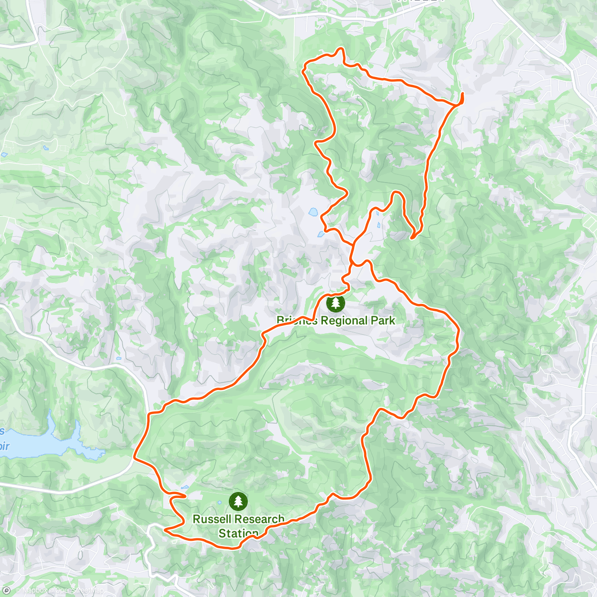 Map of the activity, Briones Rebound: finally back on the bike!