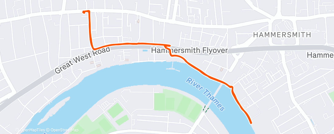 Mapa de la actividad (Morning Ride)